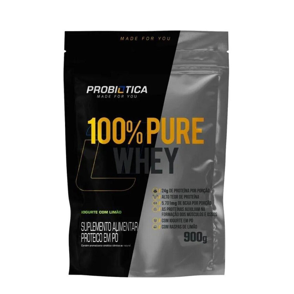 100% Pure Whey 900g refil - Probiótica
