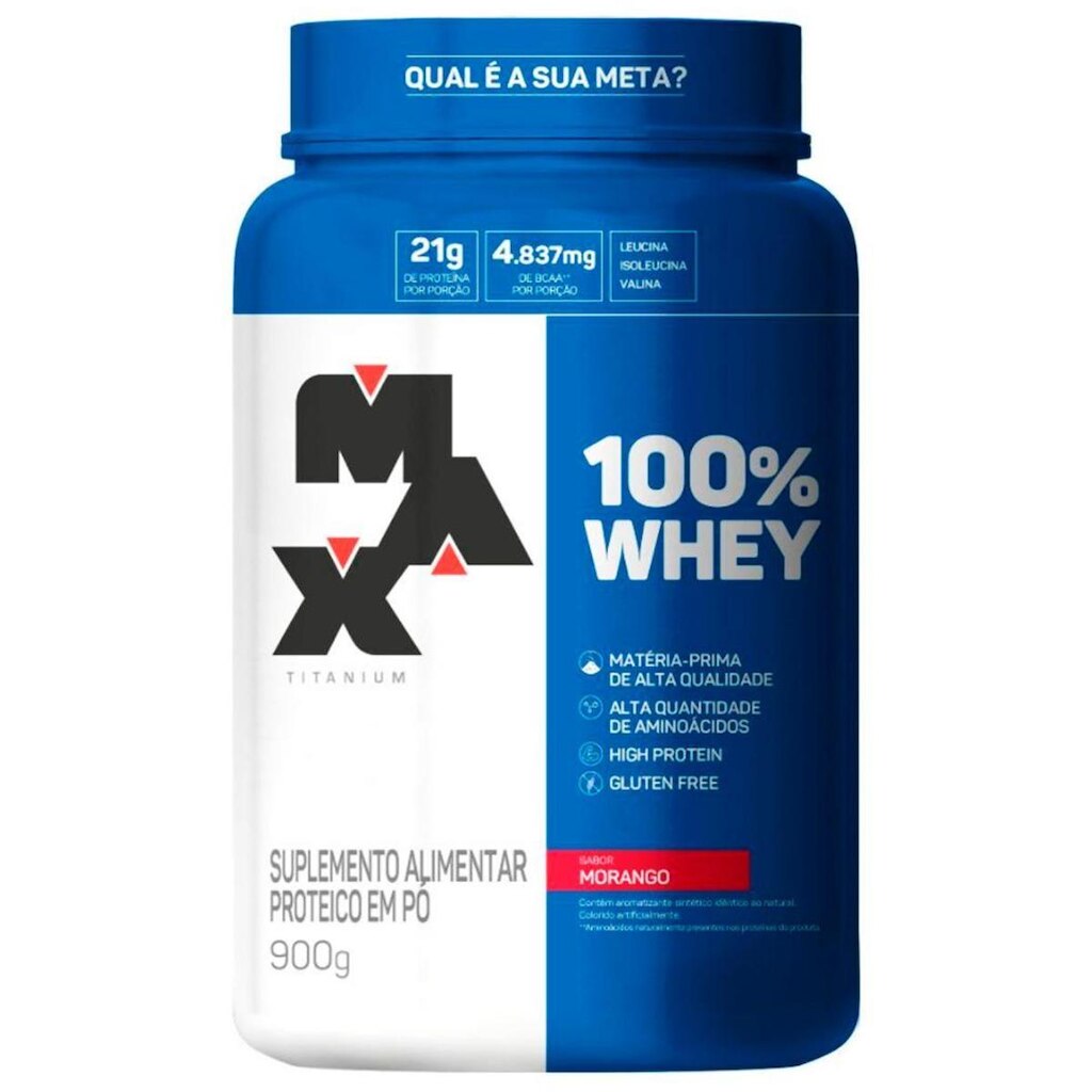 100% Whey Vitamina de Frutas (900g) - Max Titanium