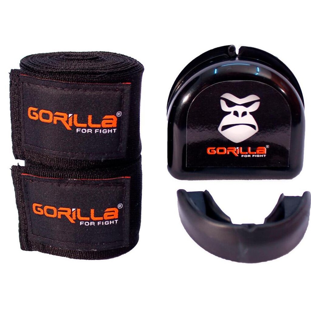 Bandagem Elástica + Protetor Bucal - Muay-Thai Boxe - Gorilla