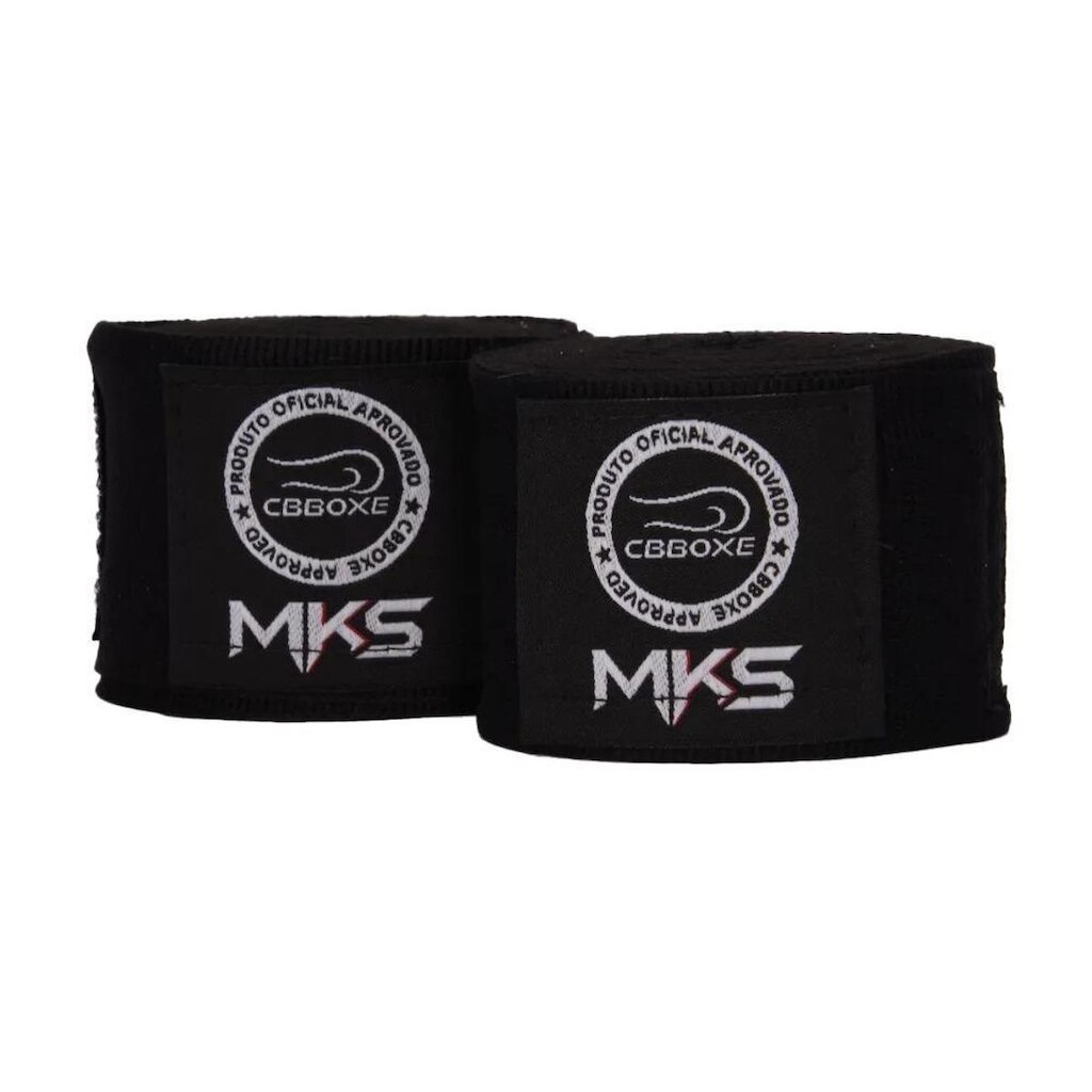 Bandagem Fita Protetora Elástica MKS 4,55m Preto CBBOXE Approved