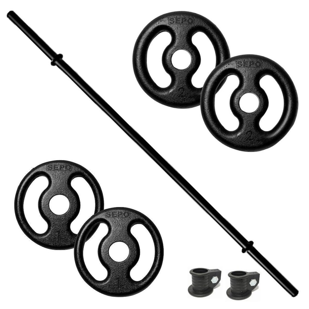 Barra Body Pump 1.30m Com 6 Kg Anilhas Treino Em Casa Ciuze
