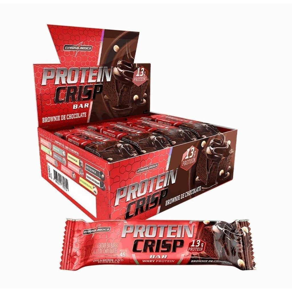 Barra de Proteína Protein Crisp Bar - caixa com 12 unidades