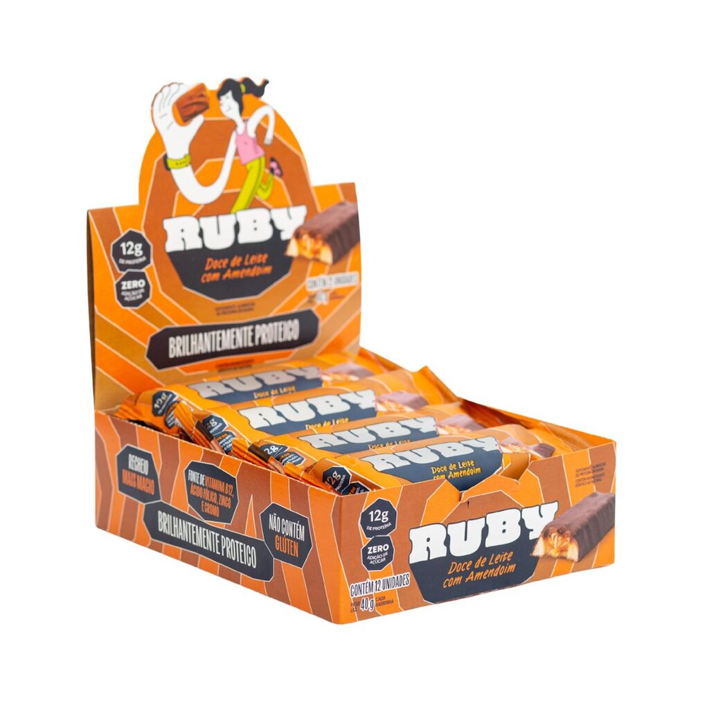Barra de Proteína Ruby 40 g - 12 Unidades