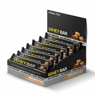 Barra de Proteína Whey Bar - Caixa c/ 12 Unidades - Probiótica