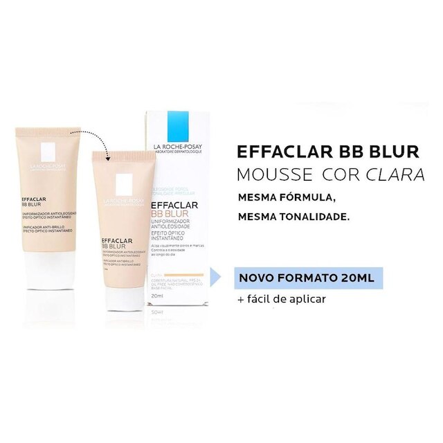 Base Effaclar BB Blur Mousse La Roche Posay Uniformizadora Média