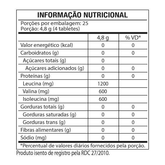 BCAA 2400 - AMINOÁCIDOS - 100 TABLETS CAVEIRA PRETA - BLACK SKULL