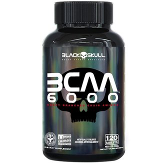 BCAA 6000  Black Skull - 120 Tabs 