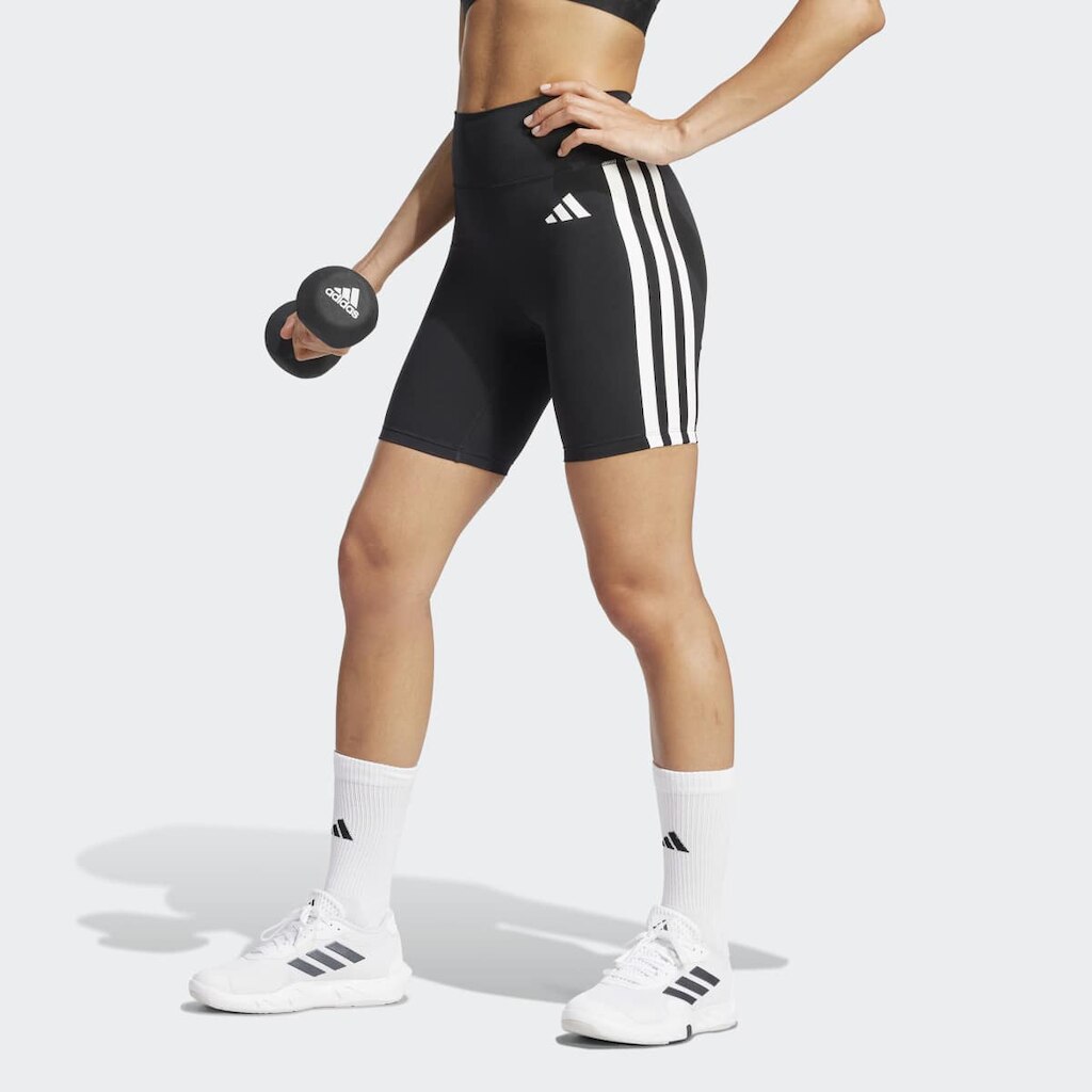 Bermuda Adidas Optime 3 Listras Feminina