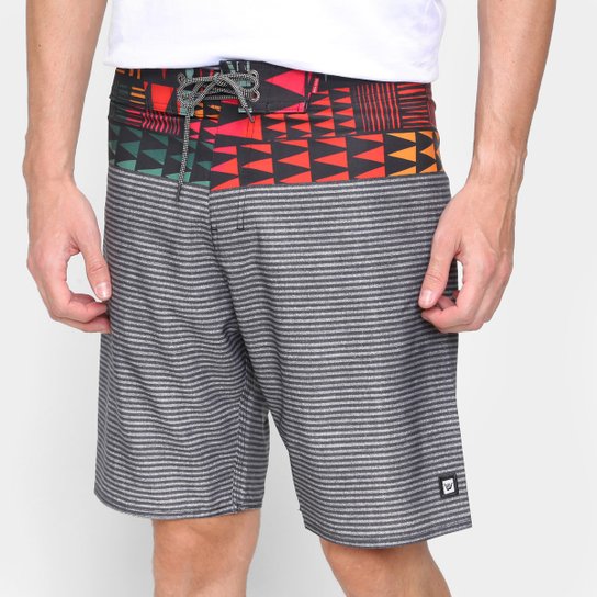 Bermuda D'Água Hang Loose Tribe Masculina - Cinza é ruim? Bermuda D'Água Hang Loose Tribe Masculina - Cinza é boa?