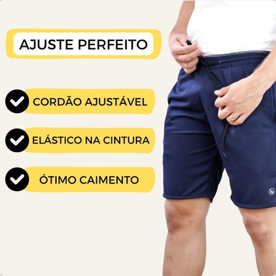 Bermuda Dry Masculina Esporte Short Futebol Treino Academia Corrida Cross