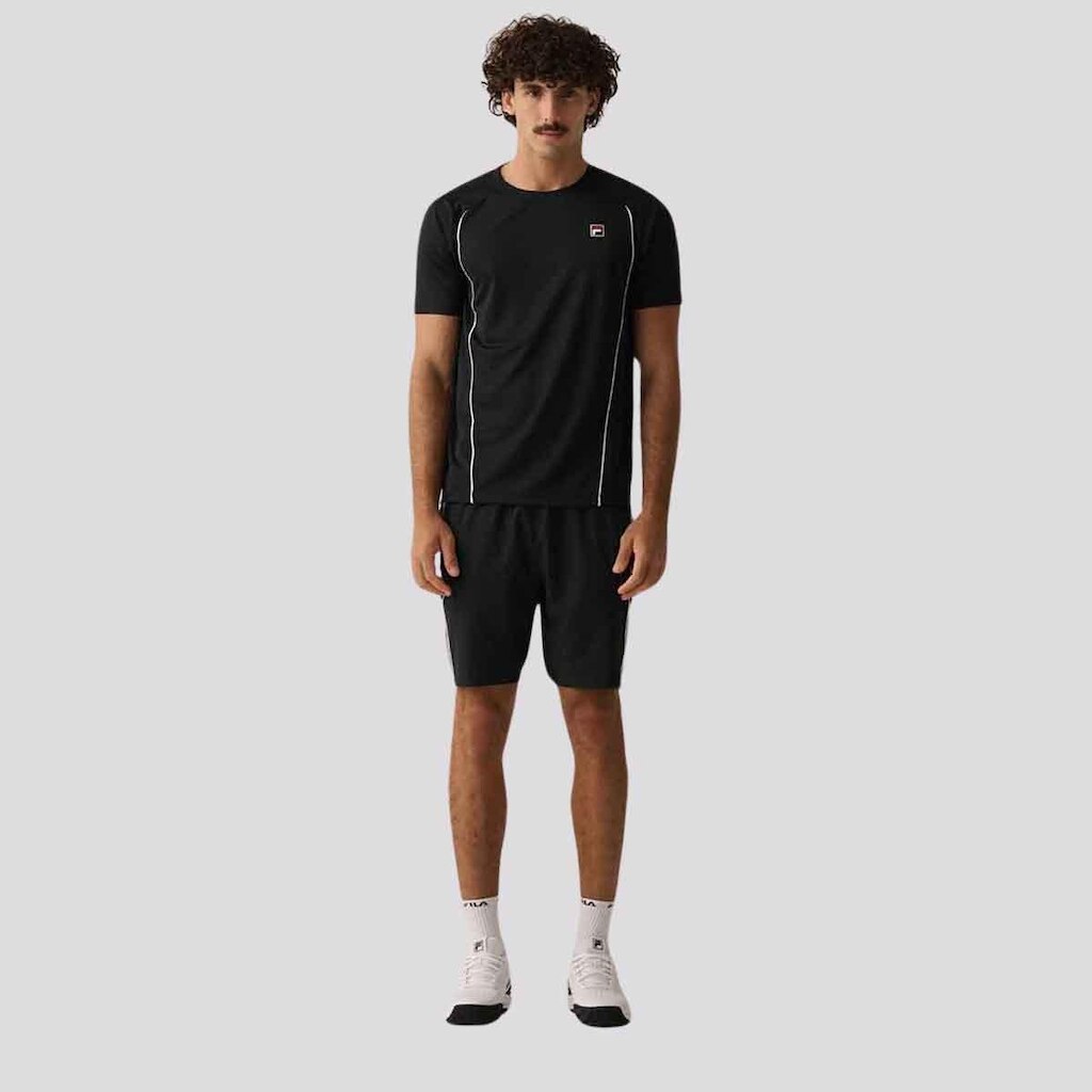 Bermuda Fila Match 8 Preto e Branco