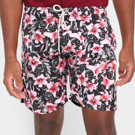 Bermuda Gajang Floral Masculina