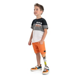 Bermuda Infantil Básica em Moletom para Meninos Quimby