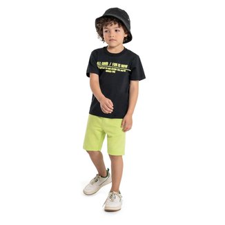 Bermuda Infantil Básica em Moletom Quimby