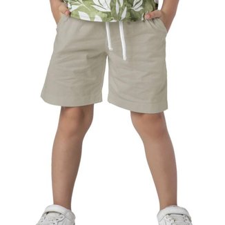 Bermuda Infantil Menino Sarja Basic Casual