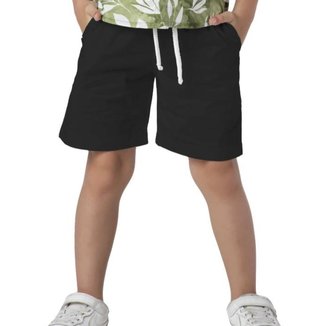 Bermuda Infantil Menino Sarja Basic Casual