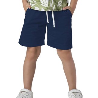Bermuda Infantil Menino Sarja Basic Casual