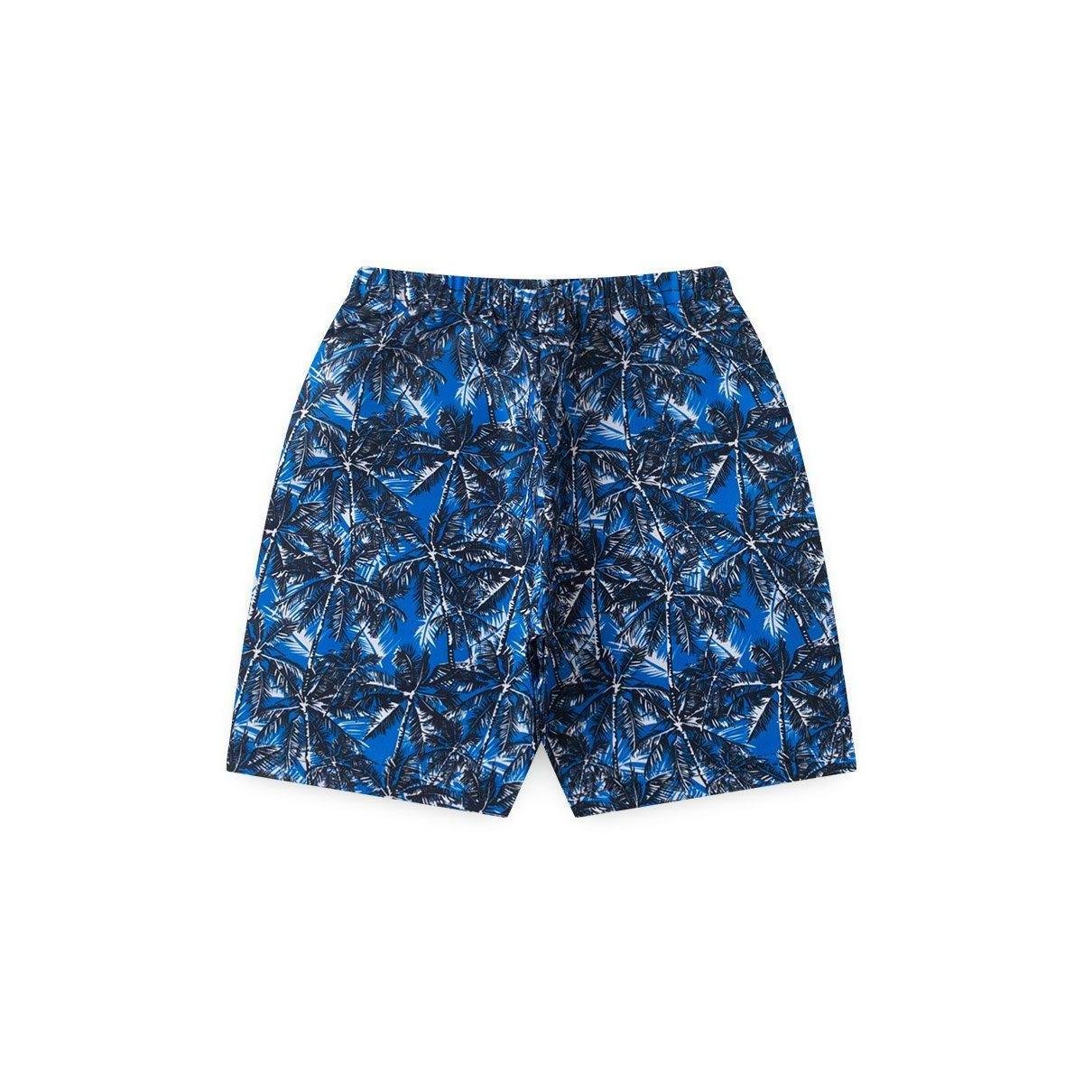 Bermuda Infantil Tactel Verãozinho Azul Menor preço em Bermuda Infantil Tactel Verãozinho Azul