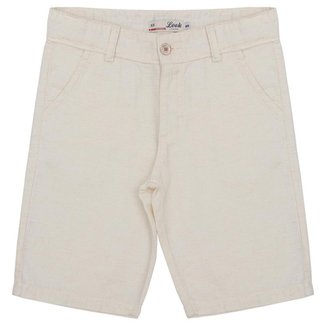 Bermuda Juvenil Look Jeans Linho Bege - 8 - UNICA