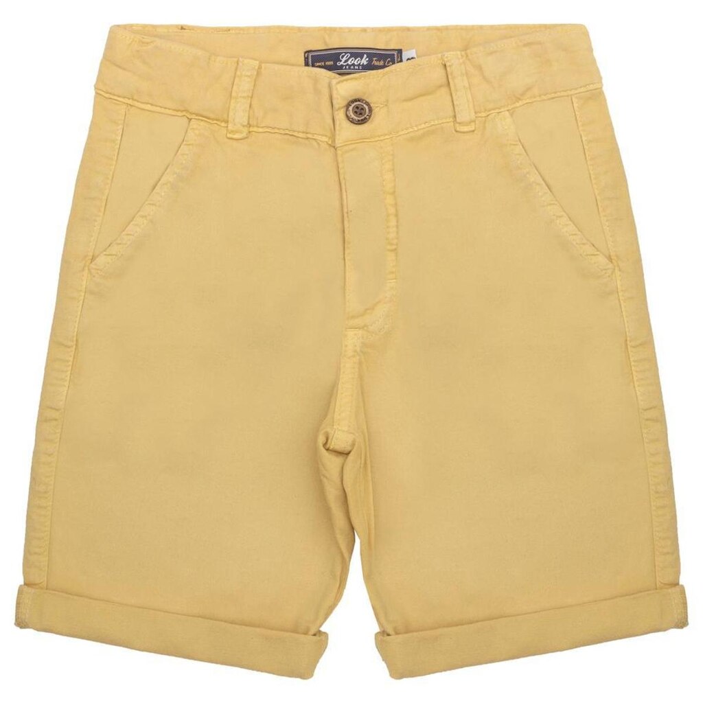 Bermuda Juvenil Look Jeans Sarja Collor - MOSTARDA - 10