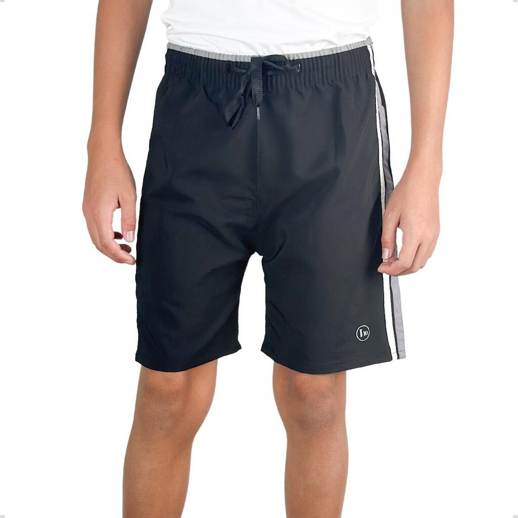 Bermuda Masculina Infantil Tactel Com Elastano Escola Praia Piscina