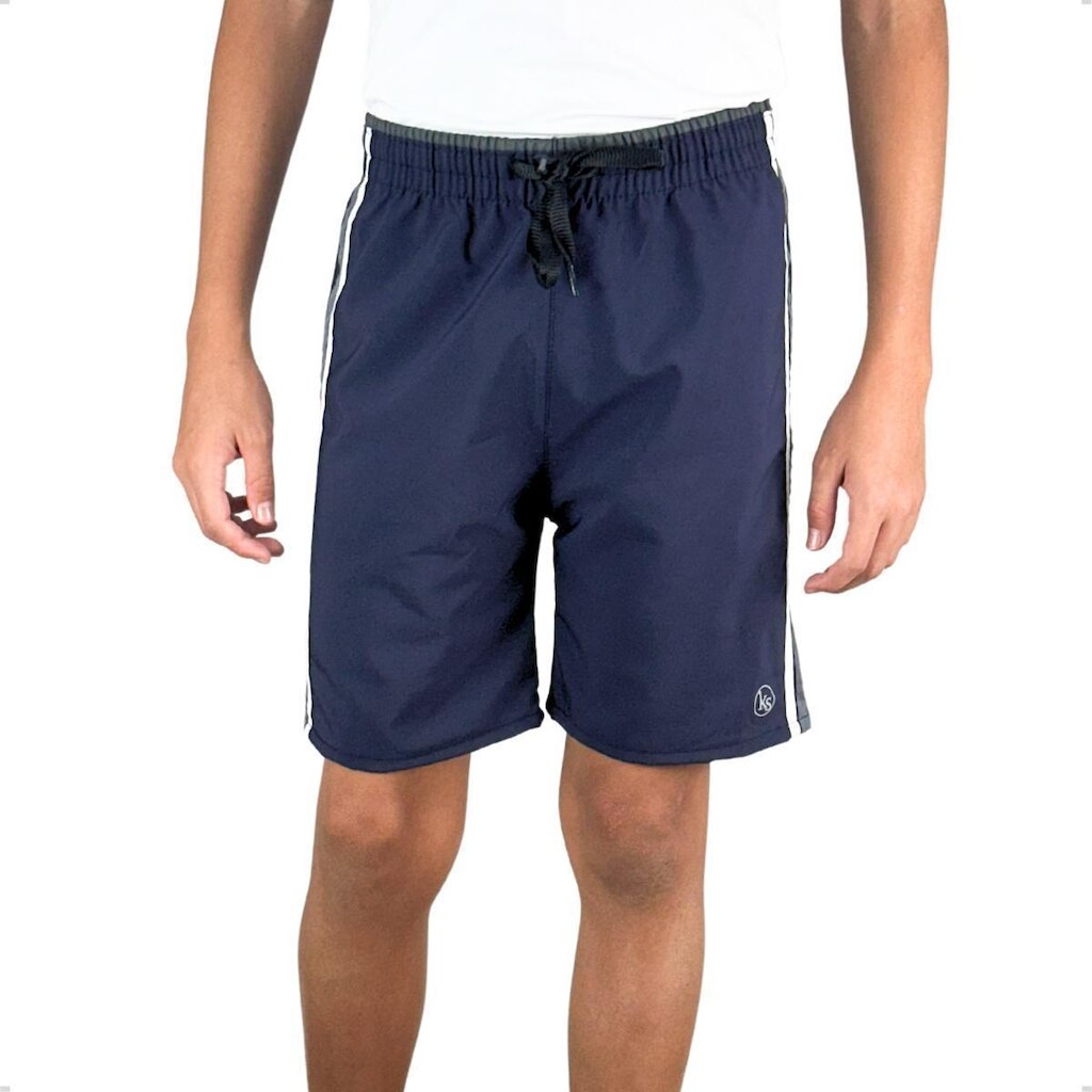 Bermuda Masculina Infantil Tactel Com Elastano Escola Praia Piscina