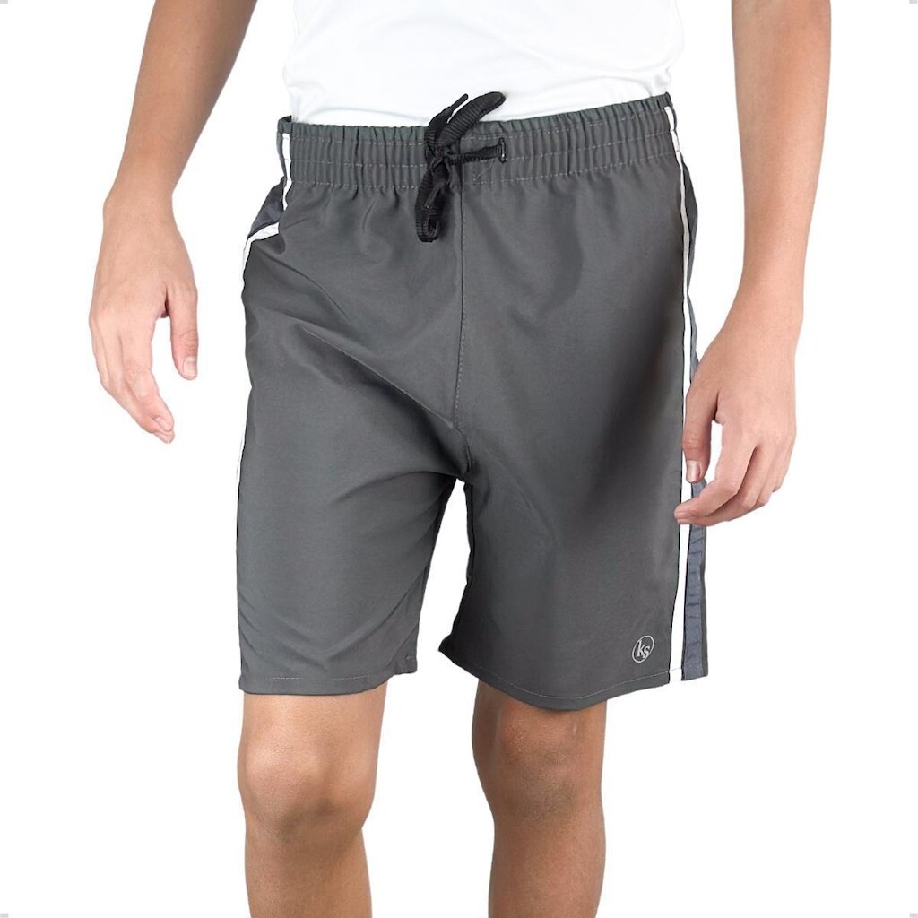 Bermuda Masculina Infantil Tactel Com Elastano Escola Praia Piscina