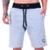 Bermuda Moletom Grande Calção Plus Size Pre Historic Treino Musculação - Cinza