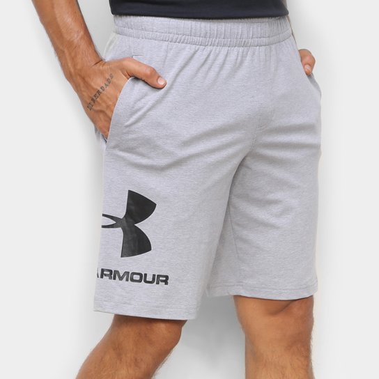 Bermuda Moletom Under Armour Sportstyle Masculina - Cinza+Preto é ruim? Bermuda Moletom Under Armour Sportstyle Masculina - Cinza+Preto é boa?