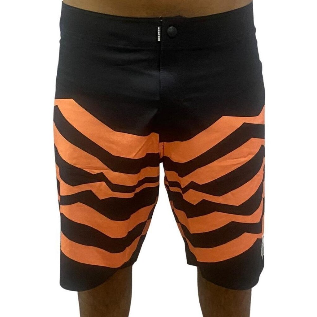 Bermuda Onbongo Board Masculino Laranja PRETO 38