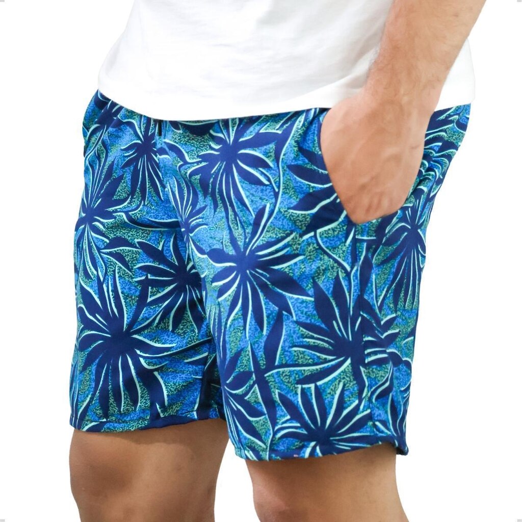 Bermuda Praia Masculina Short Mauricinho Tactel Estampado
