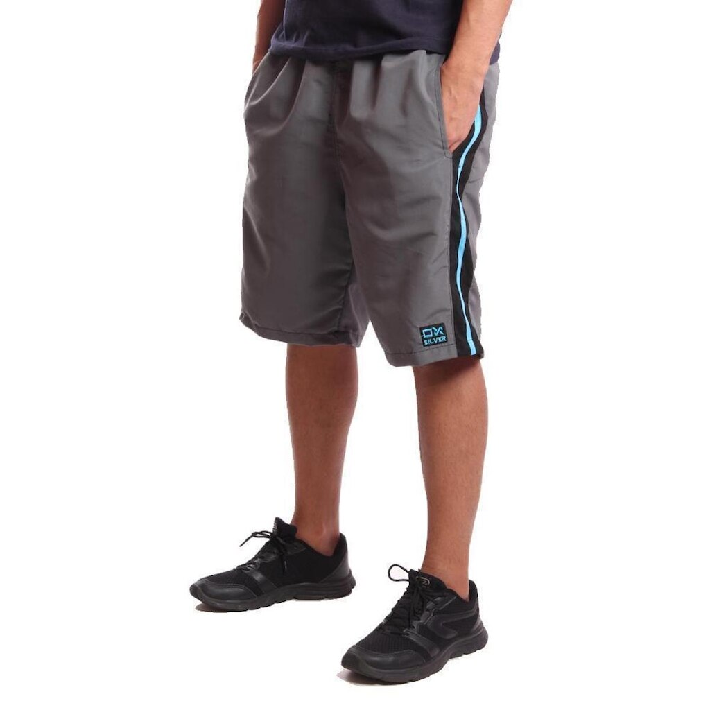 Bermuda Tactel Masculina Ox Silver