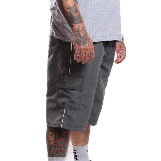 Bermuda Tactel Plus Cargo Com Bolsos