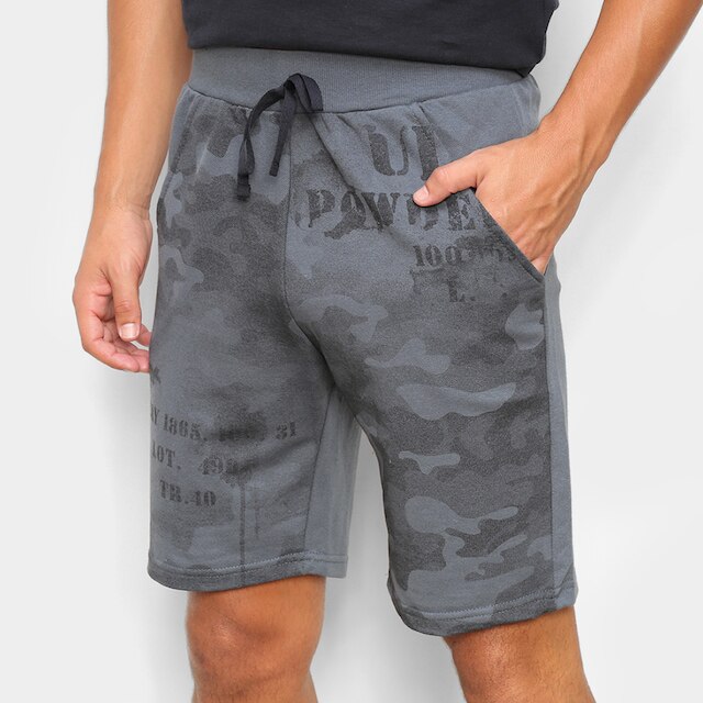 Bermuda Ultimato Moletinho Camuflada Masculina - Chumbo Menor preço em Bermuda Ultimato Moletinho Camuflada Masculina - Chumbo