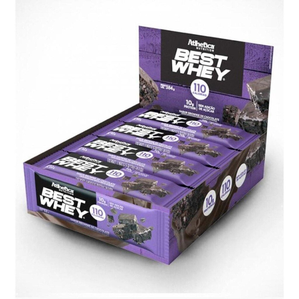 Best Whey Bar Display Atlhetica Nutrition 12 barras