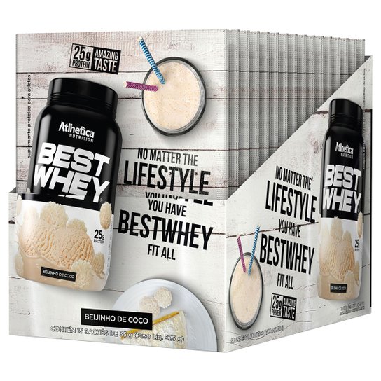 Best Whey Protein Atlhetica Nutrition 15 Unidades Menor preço em Best Whey Protein Atlhetica Nutrition 15 Unidades