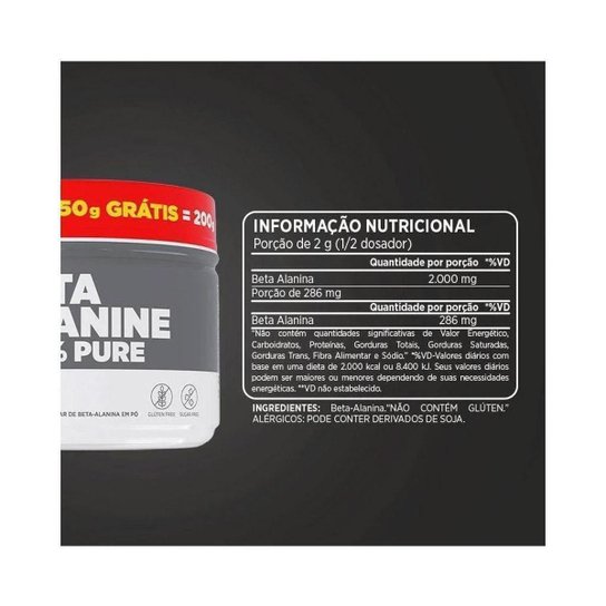 Beta Atlhetica Nutrition Alanina 100% Pure 200g