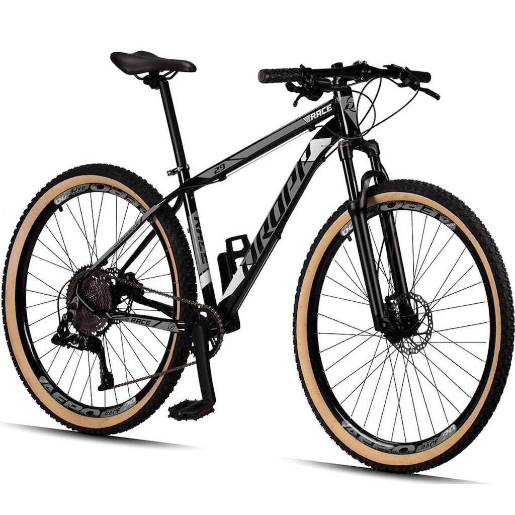 Bicicleta 29 Dropp Race 12V  Freio Hidráulico Suspensão com Trava no Guidão