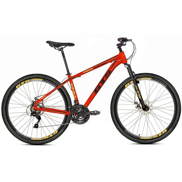 Bicicleta Alumínio Aro 29 Gts Feel Freio À Disco 21 Marchas