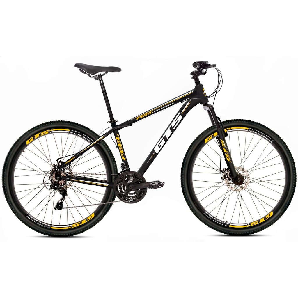 Bicicleta Alumínio Aro 29 Gts Feel Freio À Disco 21 Marchas