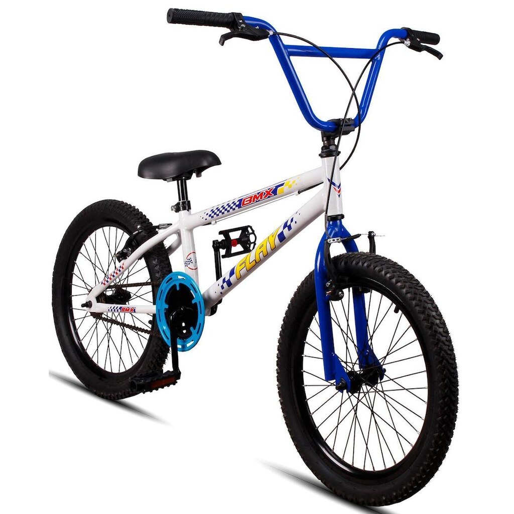 Bicicleta Aro 20 BMX Infantil Flay Aro Aero Freio V-Brake Menino 6, 7, 8, 9, 10 + anos