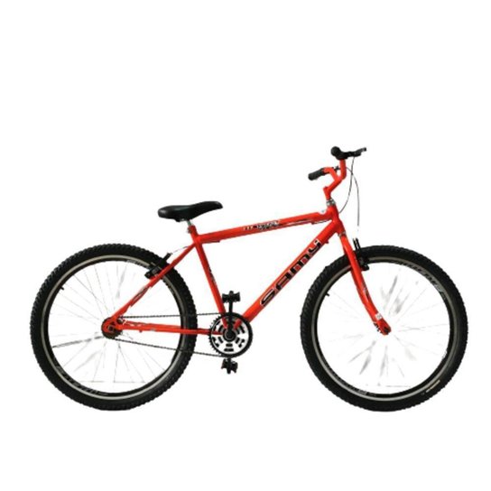 Bicicleta Aro 26 Masculina MTB Freio V Brake Aro Aero Reforçado Revisada e Lubrificada