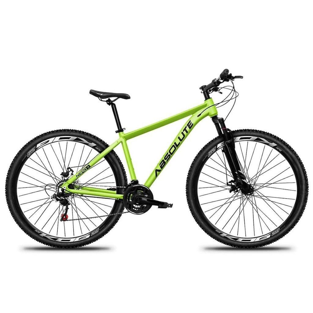 Bicicleta Aro 29 Absolute Nero 5 Alumínio 21v Cabos Internos Freio a Disco Suspensão Dianteira Mtb