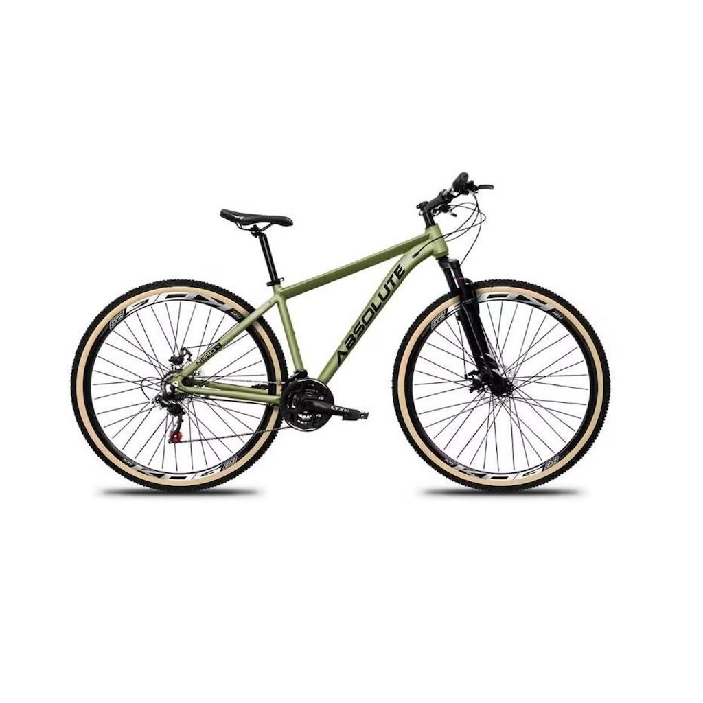 Bicicleta Aro 29 Absolute Nero 5 Alumínio 24v Freio a Disco Susp. Dianteira 60mm Pneus com Faixa