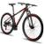 Bicicleta Aro 29 Alfameq Makan Freio a Disco 21 Marchas Cambios Shimano - Preto+Vermelho