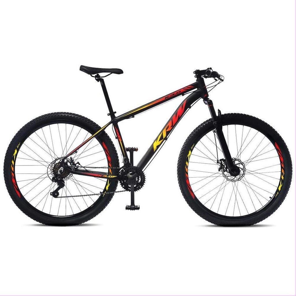 Bicicleta Aro 29 KRW Alumínio 24 Vel Freio a Disco X32