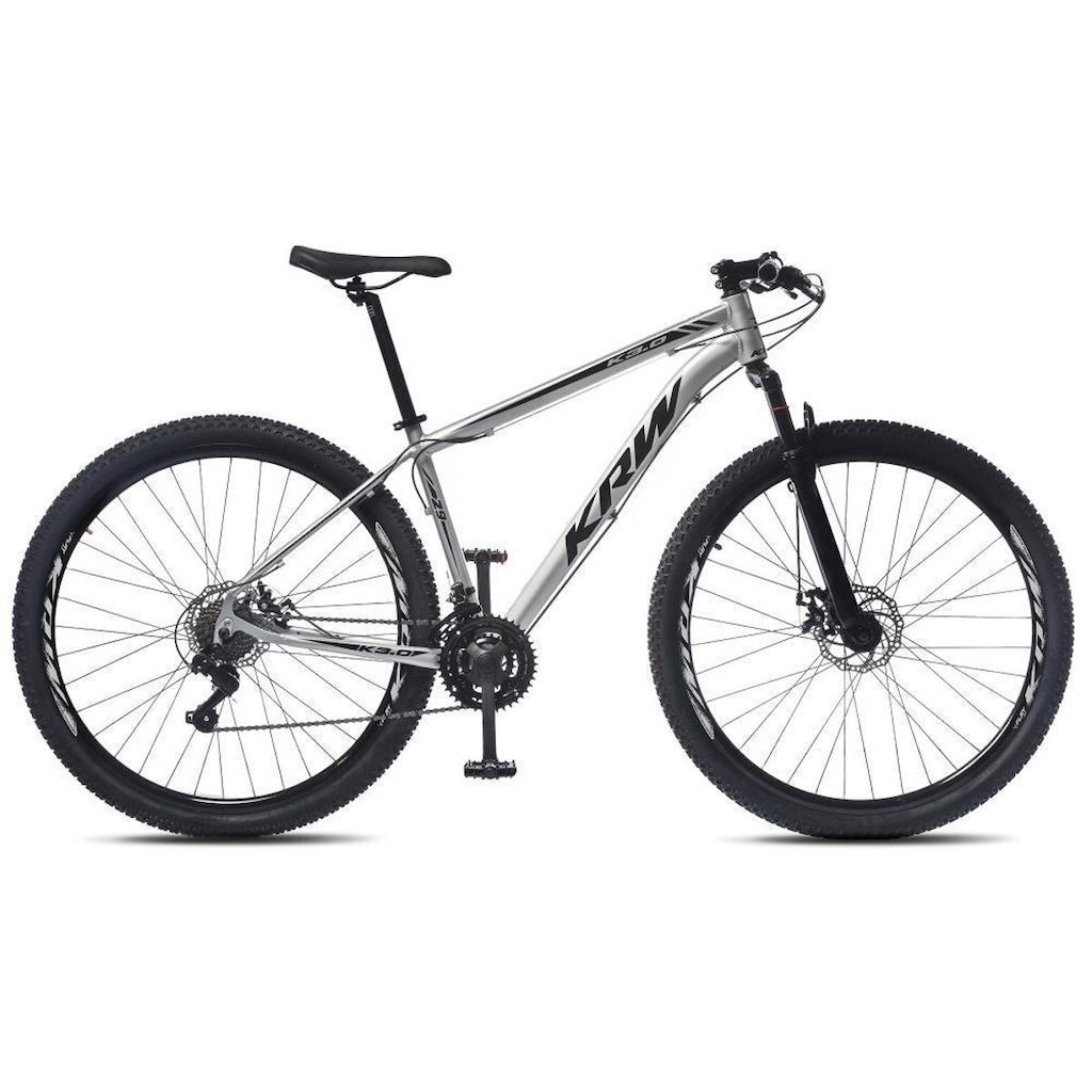 Bicicleta Aro 29 KRW Alumínio 24 Vel Freio a Disco X42