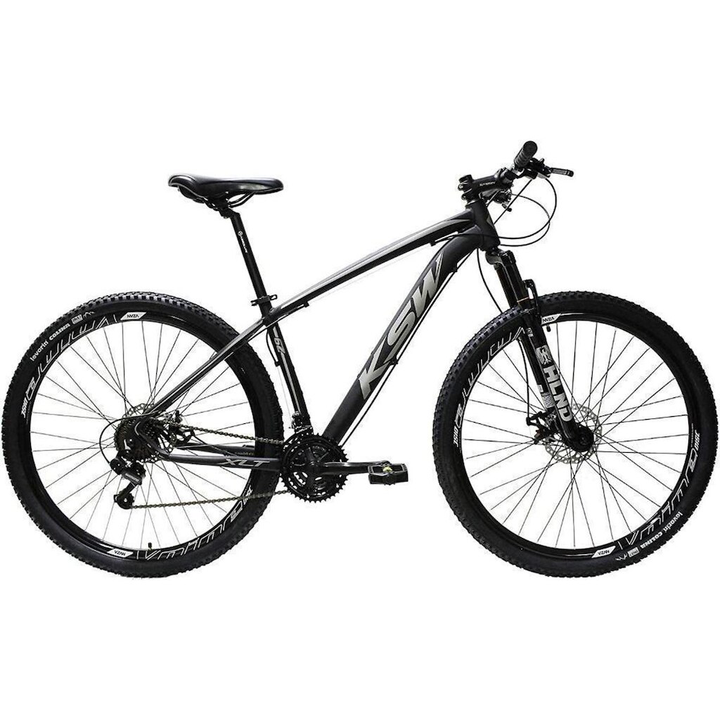 Bicicleta Aro 29 KSW 24 Marchas Freio Hidráulico e Suspensão
