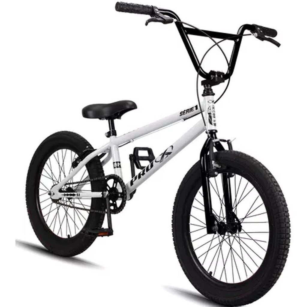 Bicicleta BMX Infantil aro 20 Pro-X Série 1 Branco