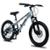 Bicicleta MTB KRW Aro 20 com câmbio 7 velocidades L20 - Prata+Preto